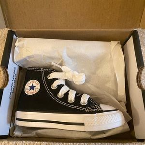Infant Toddler Black High Top Converse